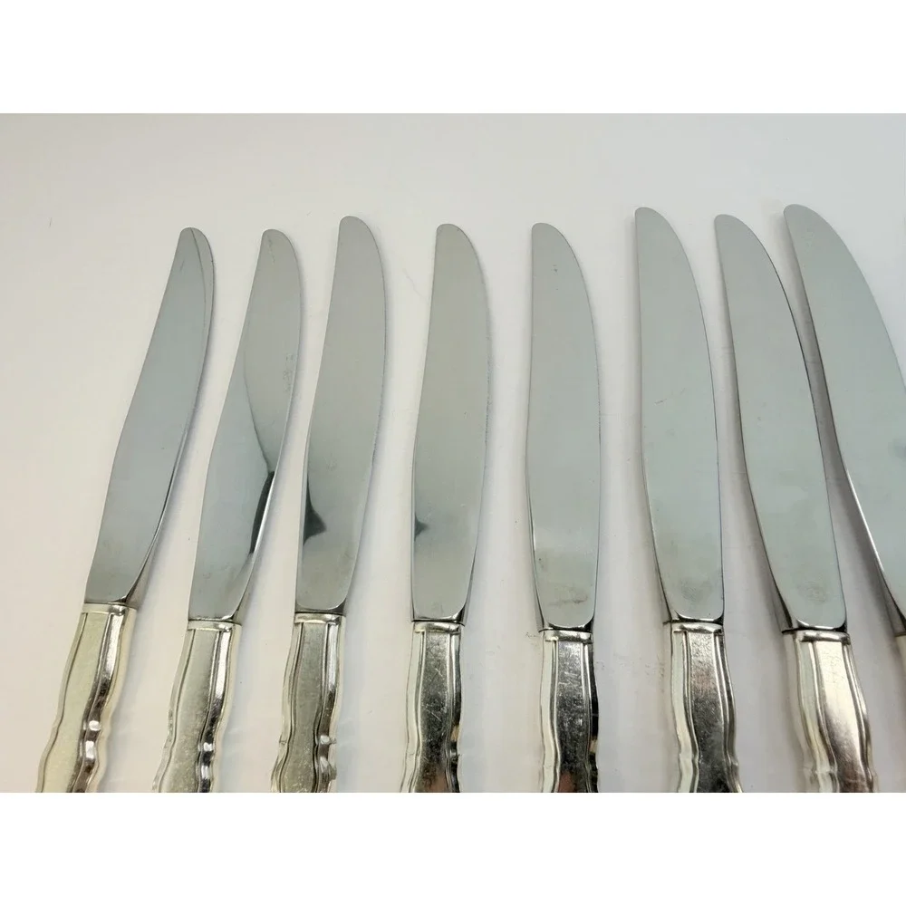 Oneida Community DUET Silverplate Dinner Knives 1980 Lot Of 12